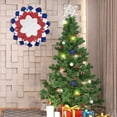 thumbnail image 6 of Forzero Patriotic Wreath American Independence Day Wreath Handmade Memorial Day Wreath Decoration Front Door Wall Home Decoration, 6 of 6