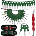 thumbnail image 1 of Automotive Terminal Removal Tool Kit Compatible with Molex Deutsch Delphi AMP Connectors for Vehicle Motorcycle Electrical Applications Green 42 Pack, 1 of 5