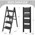 thumbnail image 2 of Step Ladder Folding Stool for Adults Small Foldable Closet Step Stool Lightweight for Home Kitchen lbs Capacity With Slip Wide Pedal, 2 of 7