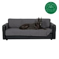 thumbnail image 3 of FurHaven Pawprint Non-Skid Sofa and Chair Furniture Protector for Dogs and Cats - XLarge Sofa, Gray, 3 of 11