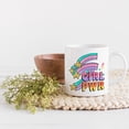 thumbnail image 2 of Girl Pwr, Retro Feminist Art Merch Gift, White 11oz Ceramic Mug, 2 of 5