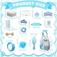 thumbnail image 3 of 74 Pcs Wedding Bridal Shower Favors for Game Winners, Party Favors Including Headband Hair Brush Jewelry Box Gift Bag (Blue), 3 of 7