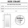 thumbnail image 3 of 32" x 96" Interior Frosted Glass Door 5-Lite Solid Core Pantry Slab Door Primed Standard Door For French Bathroom Doors, 3 of 9