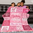 thumbnail image 3 of Unique Sister Gifts from Sister Birthday Gifts from Sister Blanket from Sister Gifts from Brother Sister Birthday Gifts Ideas,Best Sister Ever Gifts for Sisters from Sisters Blanket 50x60 in, 3 of 6