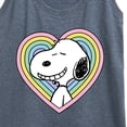 thumbnail image 3 of Peanuts - Snoopy Heart - Women's Racerback Tank Top, 3 of 6
