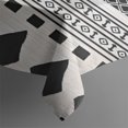 thumbnail image 3 of White Geometric Diamond Chevron Pattern Rectangle Tablecloth 60"x102",Waterproof Polyester Rectangle Table Cloth, Wipeable Spillproof Polyester Tablecloth for Dining, Camping, Indoor and Outdoor, 3 of 6