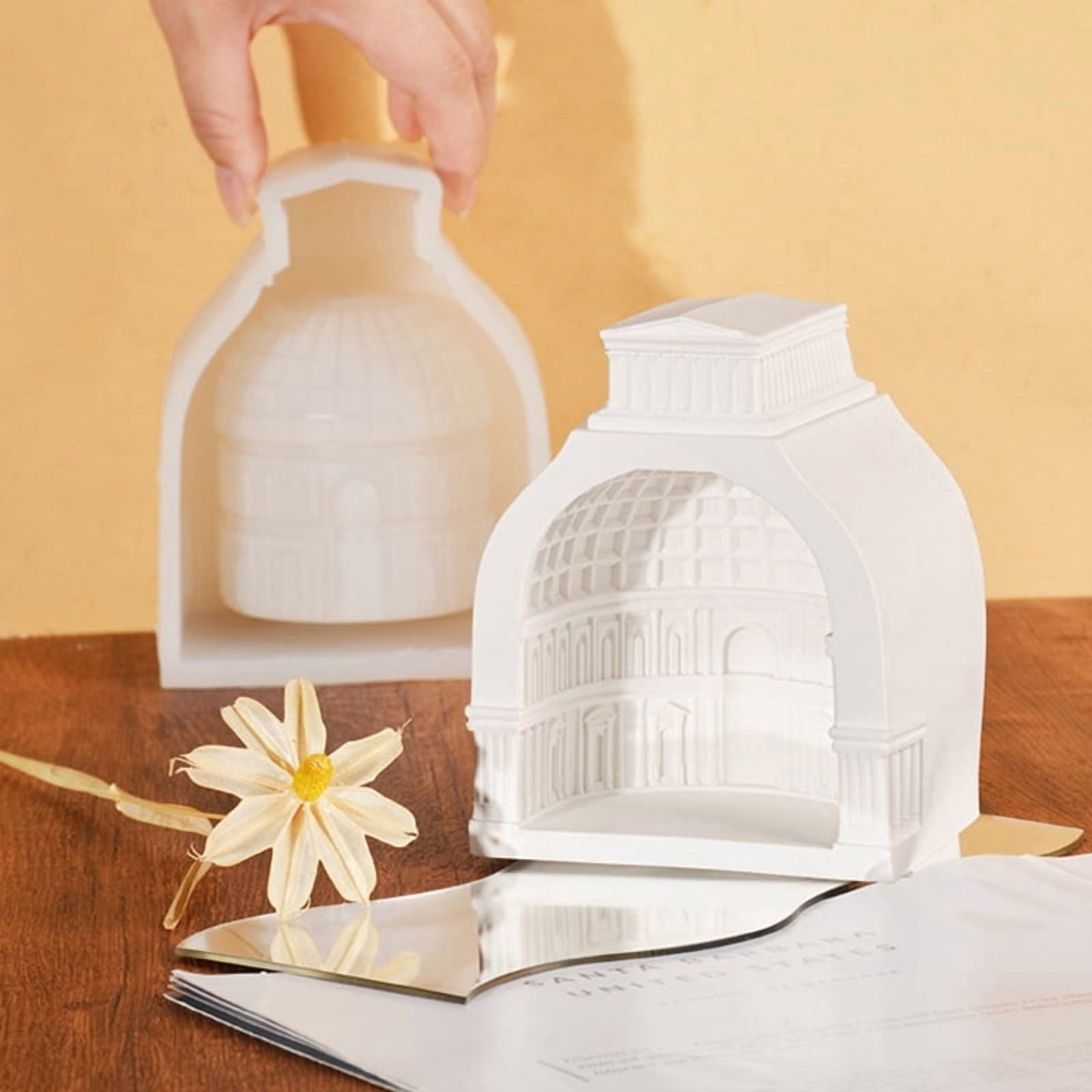 Silicone Epoxy Candle Mould Geometric Sculpture Mold Tabletop Decorations Tools