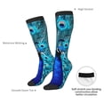 thumbnail image 4 of Rocae Beautiful Blue Peacock for Novelty Casual compression Socks For Women Men Contrast Color Stockings, 4 of 6