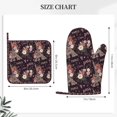 thumbnail image 3 of Honeii Romantic Paris patten Oven Mitts and Pot Holders Sets, Baker Oven Mitts, Mittens for Kitchen Decor, Baking Lover over Gloves Gifts, 3 of 7