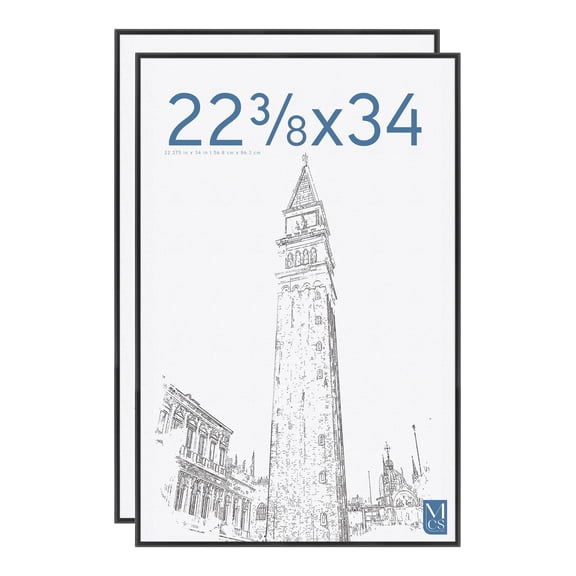 MCS 22.375X34 Original Poster Frame Black 2-Pack