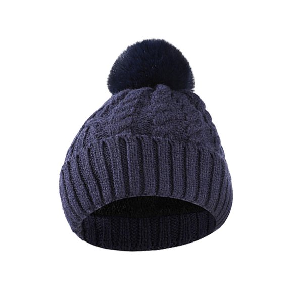 Winter Beanies Women/Men Winter Thicken Solid Wool Hat Outdoor Cycling Fleeced Warm Knitted Hat