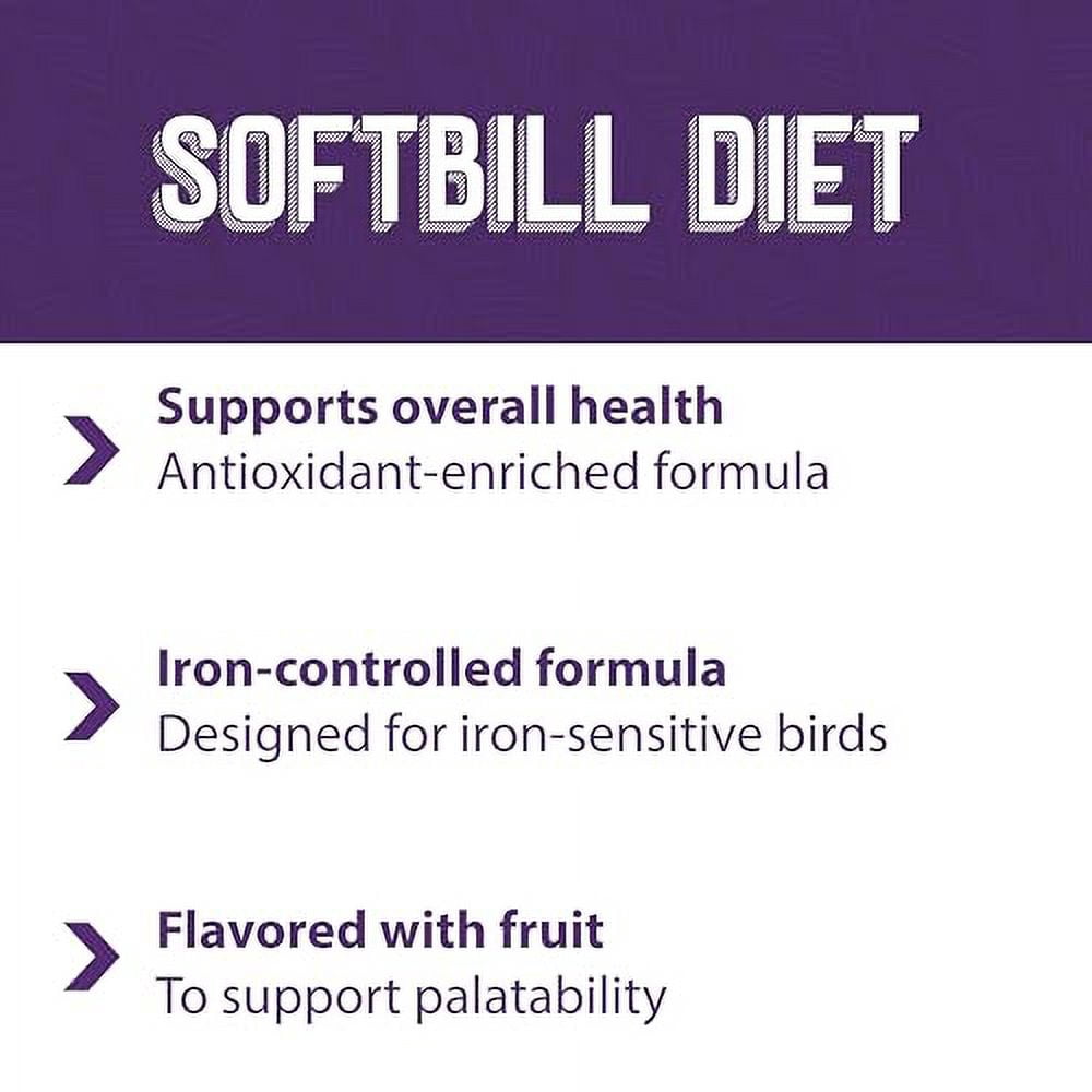 Mazuri | Softbill Diet for Iron-Sensitive Birds | 2 Pound (2 LB) Bag