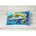 thumbnail image 2 of Carolines Treasures MW1220PW1216 Bobby the Best Bass Fabric Decorative Pillow  12H x16W multicolor, 2 of 3
