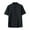 Black, variant on Men's Casual Linen Shirt Short Sleeve Breathable Comfortable Summer Spring Relaxed Fit Stand Collar Button Down Lightweight Tops for Daily Work Outing Men's Loose Fit Casual Fashion Shirt