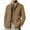 Khaki, variant on Manxivoo Mens Cardigan Sweater Mens Fashion Leisure Solid Wool Knitting Stand Collar Long Sleeve Long Style Cardigan Coat, Coats for Men Green L