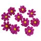 thumbnail image 2 of 10 margaritas artificiales de tela, pequeñas flores falsas, decoración floral DIY Vino rojo, 2 of 7
