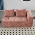 thumbnail image 5 of Modern Minimalist Chenille Loveseat Sofa 85cm for Living Room, High-Density Sponge Comfort, 5 of 20