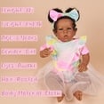 thumbnail image 3 of Muñeca Reborn Rebornova Black Girl de 51 cm con cuerpo suave, 3 of 8