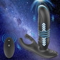 thumbnail image 3 of Vibrador anal de empuje, masajeador de próstata vibratorio con 10 empujes y vibraciones, juguetes anales masculinos con control remoto, estimulación dual, juguetes sexuales anales impermeables para ho, 3 of 9