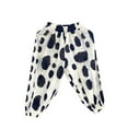 thumbnail image 2 of NAISIBABY Child's Boys Girls Pants, Comfy Cute Prints Elastic Waist Summer Long Pants White 90, 2 of 3