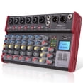 thumbnail image 1 of Mezclador de audio inalámbrico para DJ Pyle PMX848BT Bluetooth de 8 canales, 1 of 7