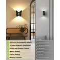 thumbnail image 3 of Wall Lamp，2 Pack Rechargeable Motion Sensor Night Light Wireless Wall Sconces Magnetic Closet Lights Stair Light Indoor Up and Down Wall Lamp for Bedroom Hallway, 3 of 9