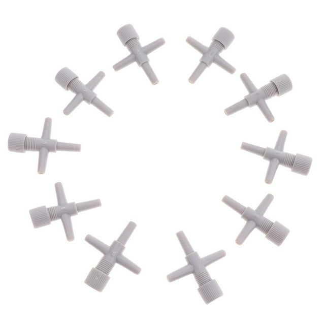 TISHITA Airpump Splitter Air Flow Speed Control Valve Tank Air Valve Connector Grey