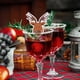 thumbnail image 5 of Decoraciones navideñas, adornos navideños, regalos navideños, tarjeta de decoración de copa de vino tinto de Navidad, gorro de Papá Noel, tarjeta de fiesta, decoración de copa de vino, centro comercia, 5 of 5