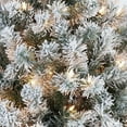 thumbnail image 3 of 7.5FT Pre-lit Artificial Christmas Tree with Incandescent Warm White Lights, Snow Flocked Full Prelighted Xmas Tree W/820 Branch Tips, 250 Incandescent Lights & Foldable Stand, Suitable for Family, 3 of 7