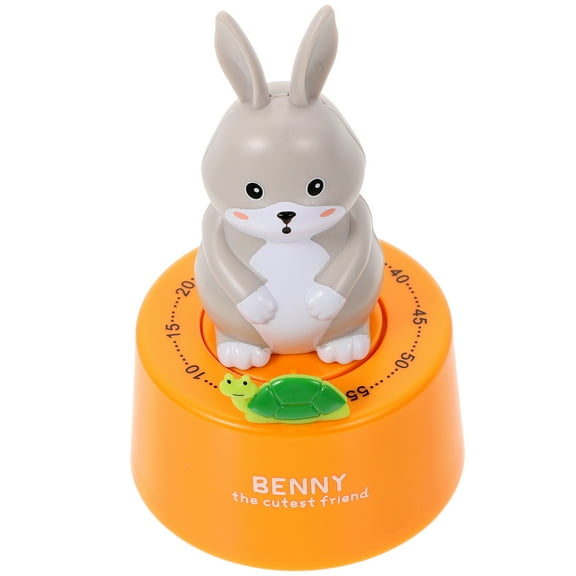 DECORNIJIA Kitchen Mechanical Egg Timer Countdown Timer Orange Magnet 1Set