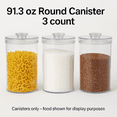 thumbnail image 6 of Felli Clear Plastic Food Storage Canisters with Lid, Set of 3, 6 of 6