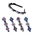 thumbnail image 3 of Diademas con horquillas de diamantes de imitación, varillas para el pelo trenzadas, pasadores para flequillo en la frente (violeta) Hugtrwg Libre de BPA, 3 of 9