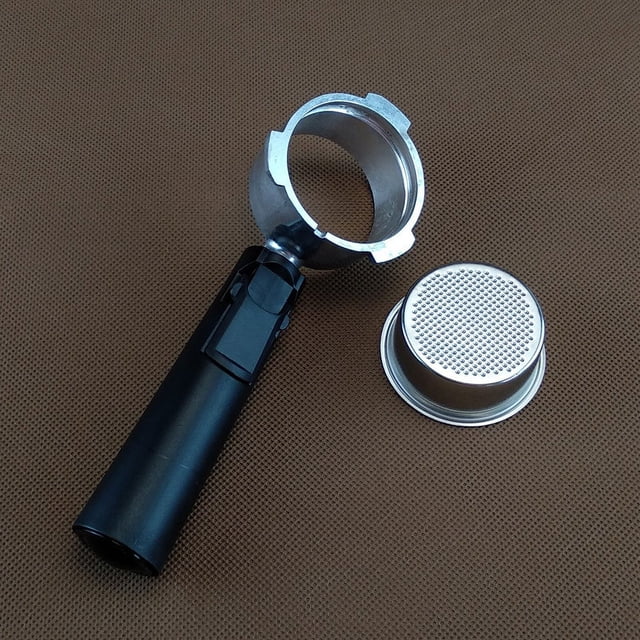 Filtro de polvo con mango de acero inoxidable de 51 mm adecuado para cafetera Dongling Homix, colador de taza, mango de café ABS