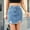 Blue, variant on Ofreoo Women's Fashion Solid Color Elastic Waist Pockets Cowboy Skirt Denim Skirt Great Gifts for Less
