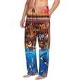 thumbnail image 2 of Daiia Animals On Noah's Ark2 Men's Sleep Pant with Pockets and Drawstring,Pajama Pants-Large, 2 of 9