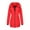 Red, variant on gbyLJF Women's Mid-length Down Jackets Lightweight Solid Color Long Sleeve Hooded Puffer Coats Winter Thickened Warm Zip Up Outwear
