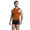 thumbnail image 4 of Mens Sweat Neoprene Slimming Waist Trainer Sport Tank Top Shirt, 4 of 6
