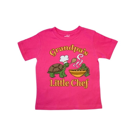 

Inktastic Grandpa s Little Chef with Cute Turtles Gift Toddler Boy or Toddler Girl T-Shirt