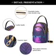 thumbnail image 4 of FORMRS Crossbody Bag for Women Quilted Travel Shoulder Cell Phone Purse with Chain Strap Handbag, Pink Neon Road, 4 of 7