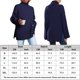 thumbnail image 2 of Suéter Suéteres de manga larga para mujer Suéter de punto acanalado acogedor Suéter elegante Prendas de abrigo Ygjytge Azul Marino S para Mujer, 2 of 6
