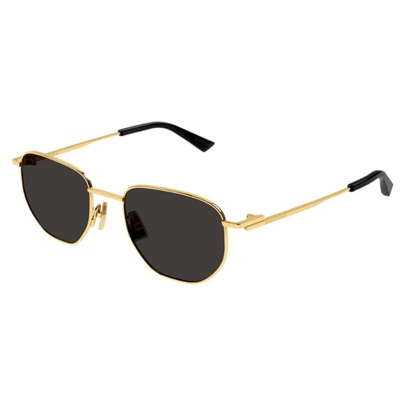 Bottega Veneta BV1301S 001 50mm Aviator Sunglasses Unisex Gold