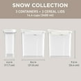 thumbnail image 6 of Bentgo Pantry - 6-Piece Airtight Cereal Containers, Easy Push & Pour Lid, Stackable & Clear BPA-Free Storage, Locking Lids for Freshness – Ideal for Kitchen & Pantry Organization (Snow), 6 of 7