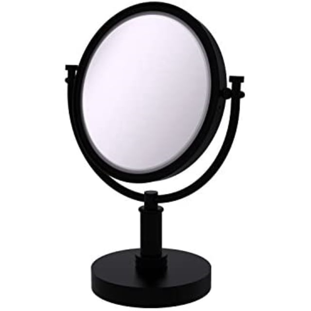 Allied Brass 8 Inch Vanity Top Make-Up Mirror 3X Magnification - DM-4D/3X-BKM