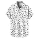 thumbnail image 2 of Ceisia Men Casual Fashion Turndown Collar Stripe Printing Gift Short Sleeve Button Shirt, 2 of 6