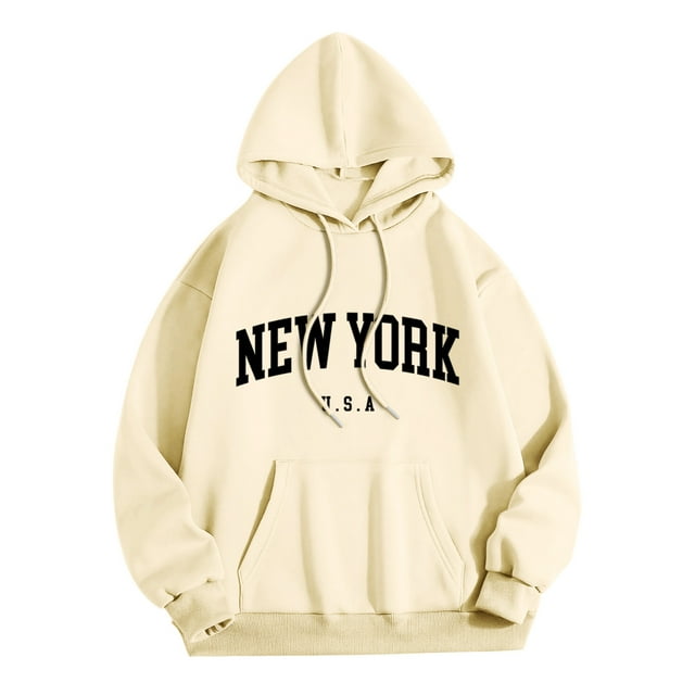 LUOGENLI Chandails à Capuche pour Hommes Graphique TG Hommes Femmes Lettre Graphique à Capuche Imprimé Col à Capuche Manches Longues Chandail Hauts Chandails à Capuche pour Hommes à Fermeture Éclair Beige Taille m