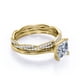 thumbnail image 3 of JeenMata Juego de Anillos de Boda de Cuatro Puntas con Corte Princesa de 1,50 Quilates Infinity Eternity con Baño de Oro Amarillo de 18 K sobre Plata (Personaliza la Banda de Tu Anillo de Bodas), 3 of 6