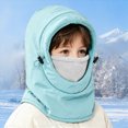 thumbnail image 5 of NOLDARES Kids Balaclava Face Mask, Winter Hat Face Warmer for Cold Weather Ski Mask for Boys Girls(K108-Light Blue), 5 of 9