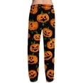 thumbnail image 4 of Satingcolo Men's Halloween Print Pajama Pants,Loose Fit Drawstring Halloween Sleepwear Drawstring Loungewear Halloween Gifts for Men, 4 of 6