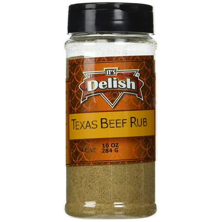 Texas Beef Rub by Its Delish, 10 Oz. Medium Jar (Best Beef Brisket Rub)