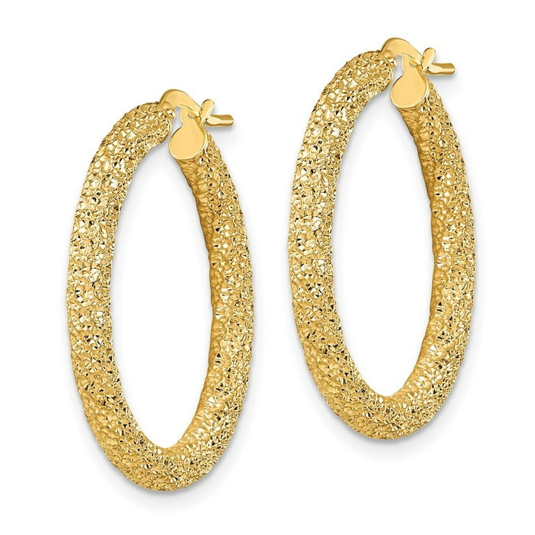 uGems 14K Yellow Gold Replacement Earring Backs - Heavier Pair-.27grams- 6.2x5.4mm